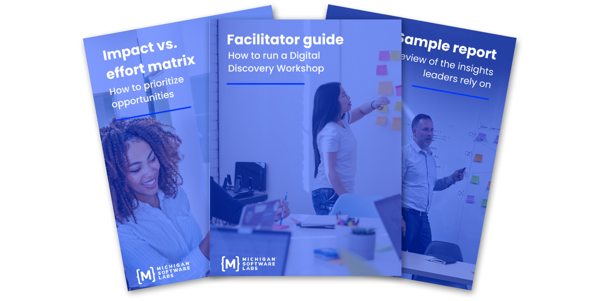 Thumbnails of three digital downloads